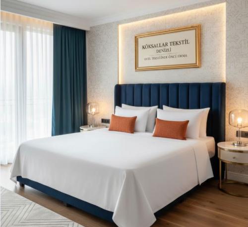 Otel çarşafı Çift kişilik pamuk polyester 220x280cm 59 tel akfil kumaş